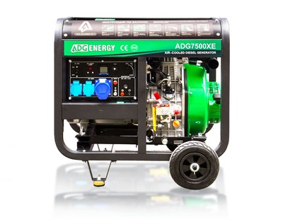 Дизельная электростанция ADG-ENERGY ADG7500XE с АВР 5,5 кВт Открытый вариант исполнения 2